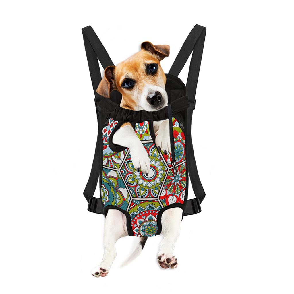 Oriental Mandala Bohemian Pattern Print Pet Carrier Backpack