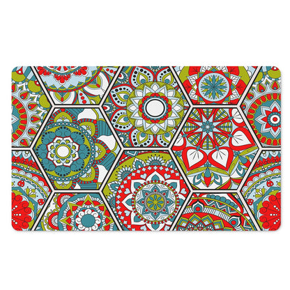 Oriental Mandala Bohemian Pattern Print Polyester Doormat