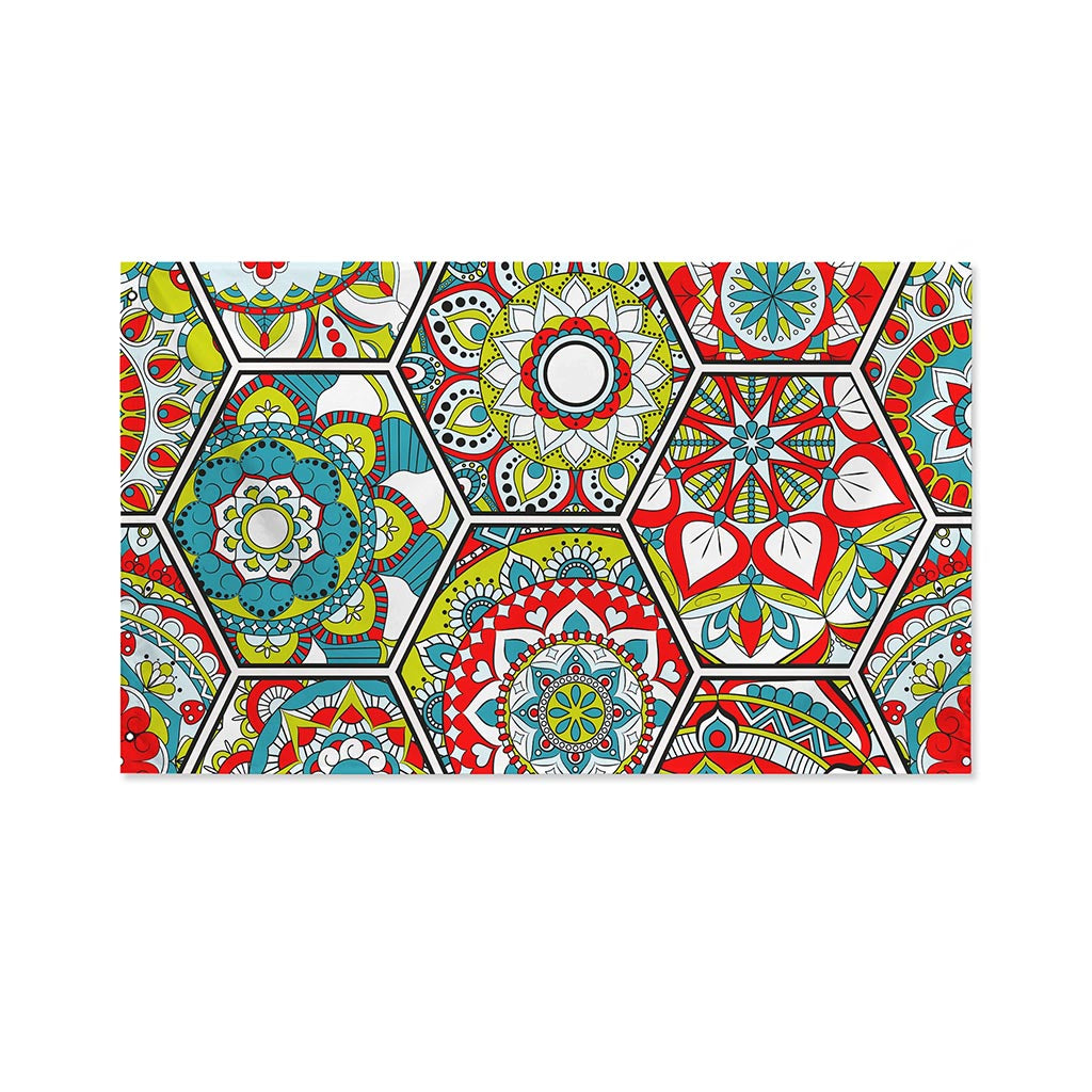 Oriental Mandala Bohemian Pattern Print Polyester Flag