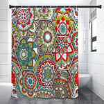 Oriental Mandala Bohemian Pattern Print Premium Shower Curtain
