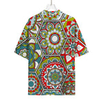 Oriental Mandala Bohemian Pattern Print Rayon Hawaiian Shirt