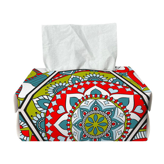 Oriental Mandala Bohemian Pattern Print Rectangle Tissue Box Cover