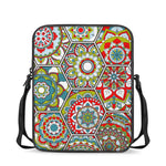 Oriental Mandala Bohemian Pattern Print Rectangular Crossbody Bag