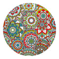 Oriental Mandala Bohemian Pattern Print Round Blanket