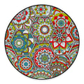 Oriental Mandala Bohemian Pattern Print Round Floor Mat