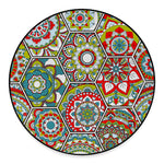 Oriental Mandala Bohemian Pattern Print Round Floor Mat