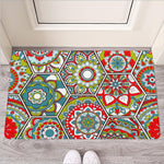 Oriental Mandala Bohemian Pattern Print Rubber Doormat