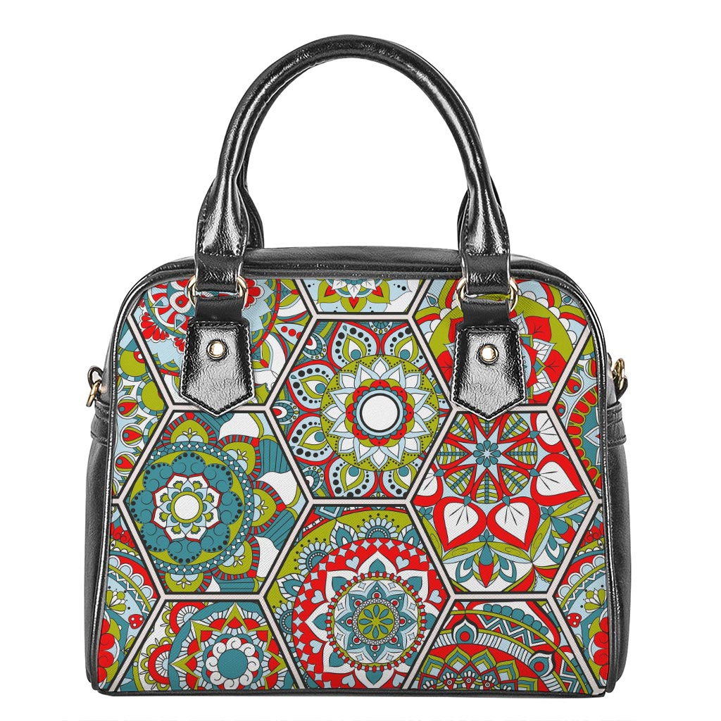 Oriental Mandala Bohemian Pattern Print Shoulder Handbag