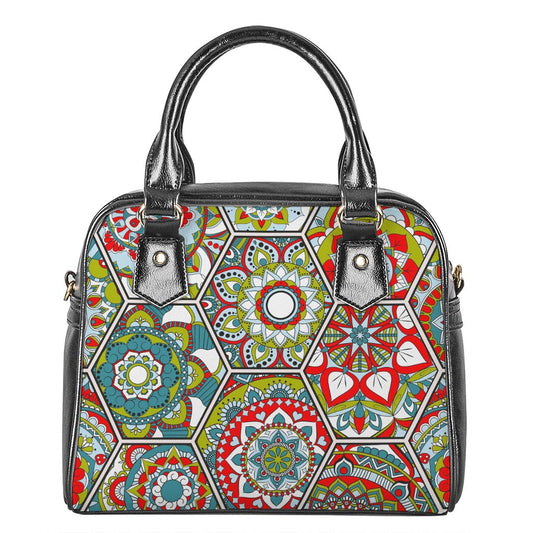 Oriental Mandala Bohemian Pattern Print Shoulder Handbag