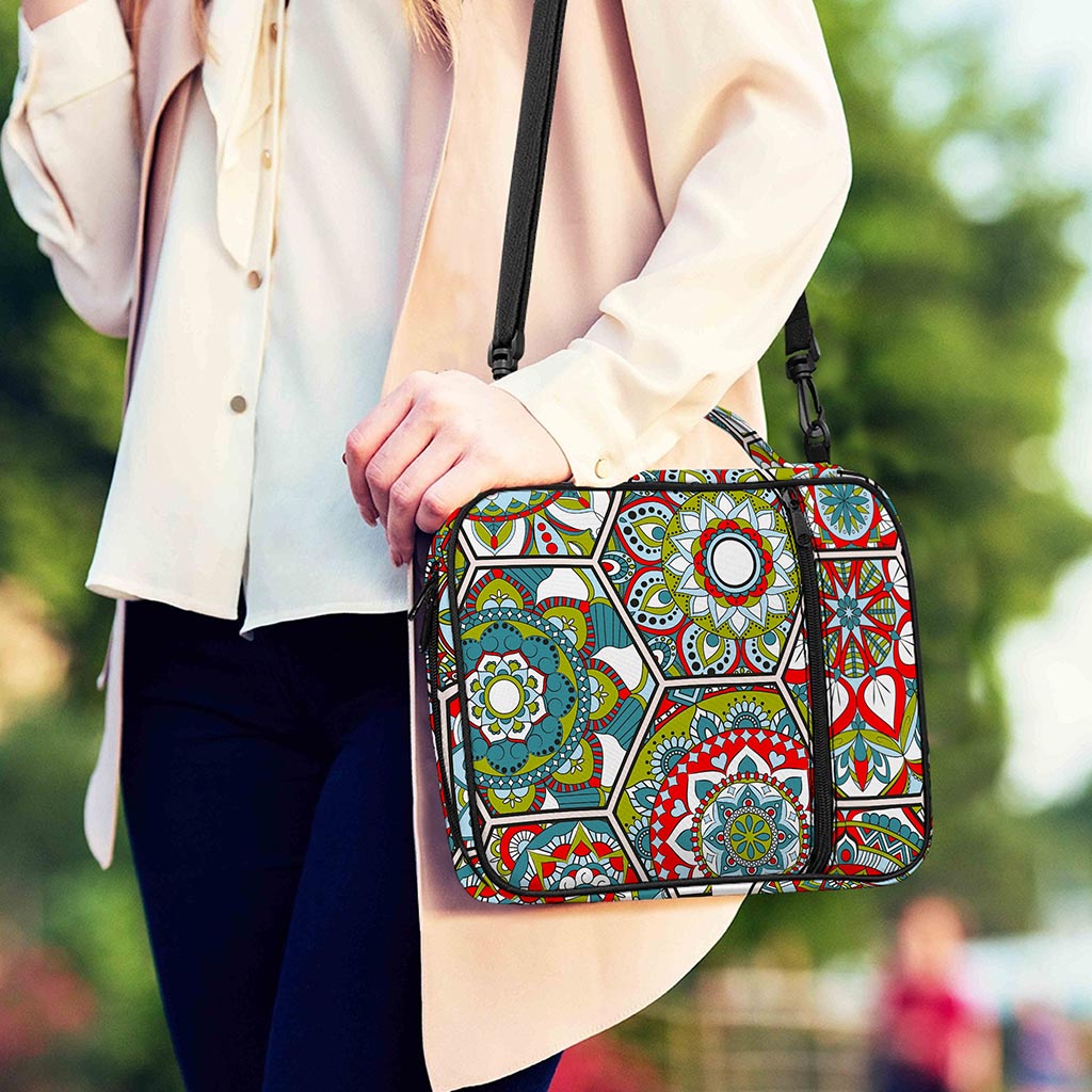Oriental Mandala Bohemian Pattern Print Shoulder Strap Bible Bag