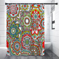 Oriental Mandala Bohemian Pattern Print Shower Curtain