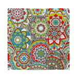 Oriental Mandala Bohemian Pattern Print Silk Bandana