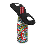 Oriental Mandala Bohemian Pattern Print Single Neoprene Wine Tote