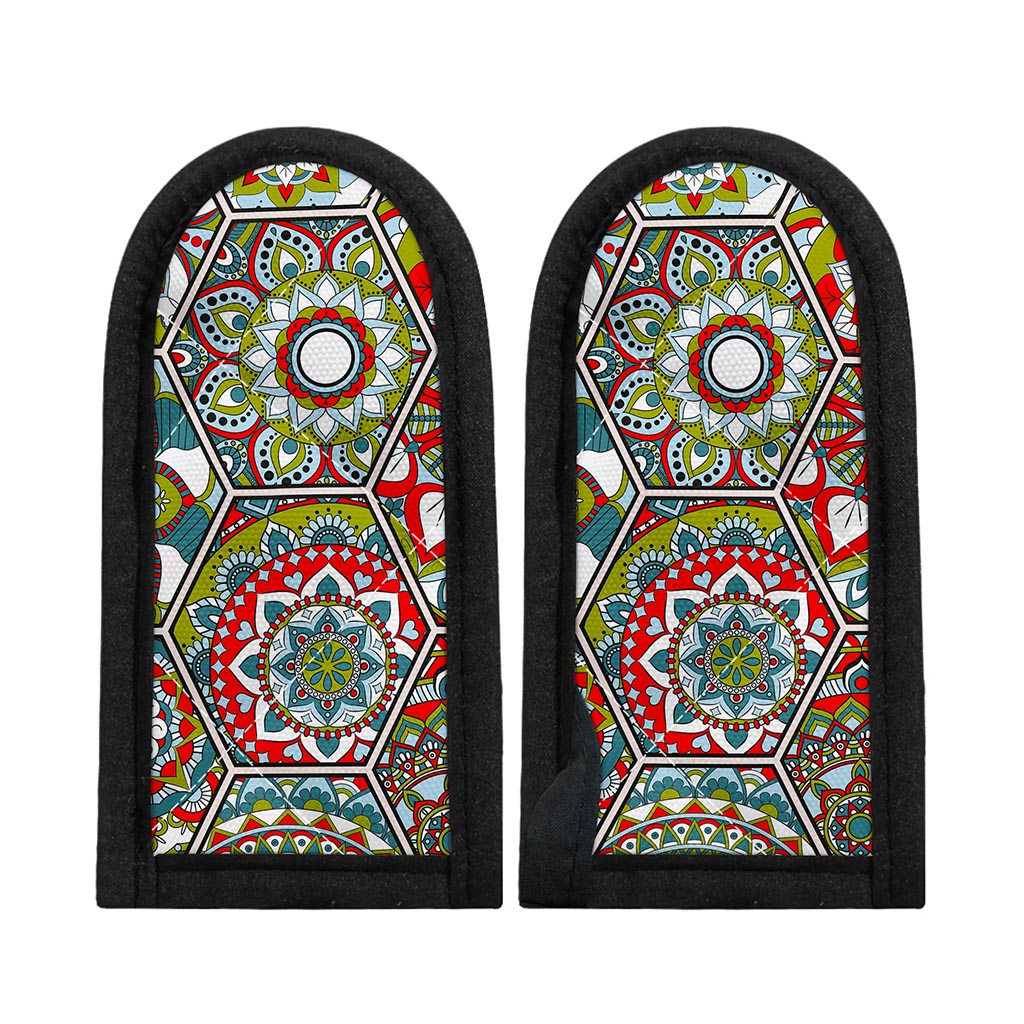 Oriental Mandala Bohemian Pattern Print Skillet Handle Cover