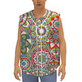 Oriental Mandala Bohemian Pattern Print Sleeveless Baseball Jersey