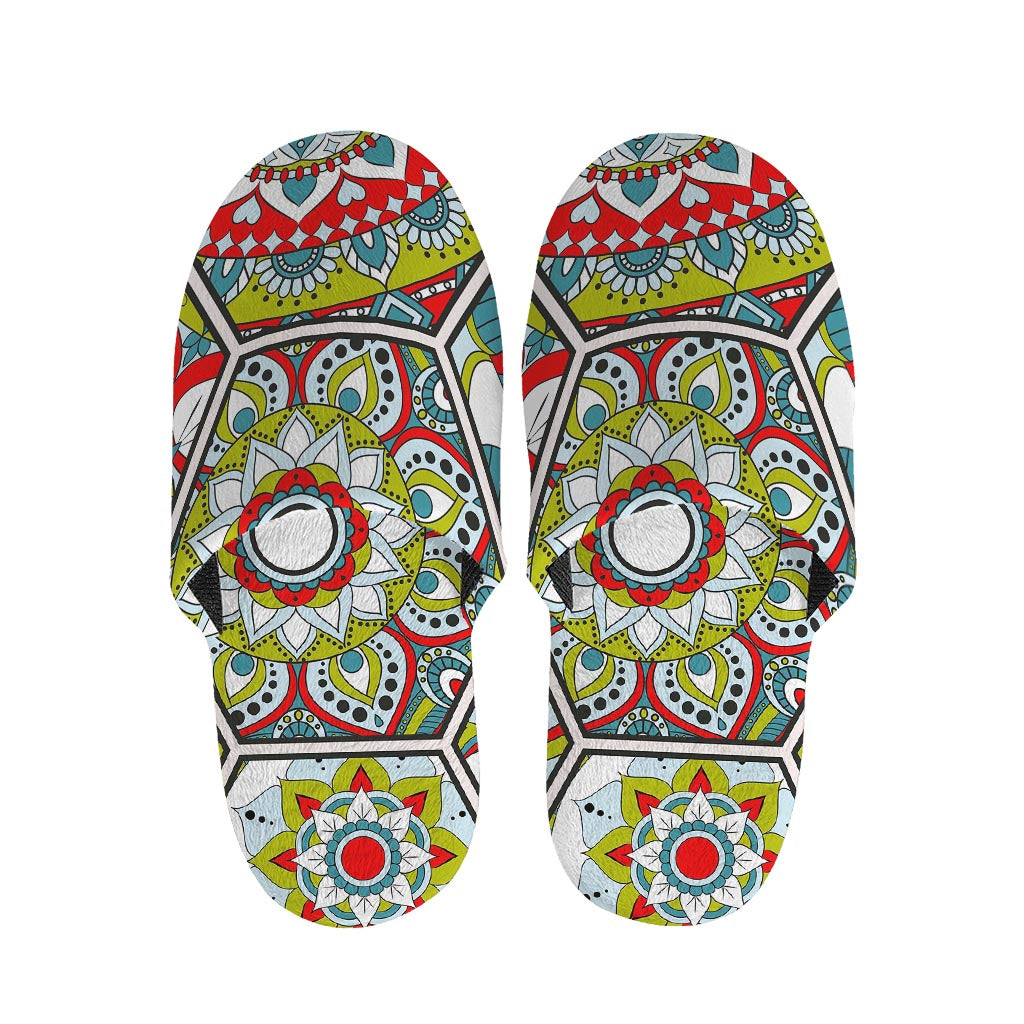 Oriental Mandala Bohemian Pattern Print Slippers