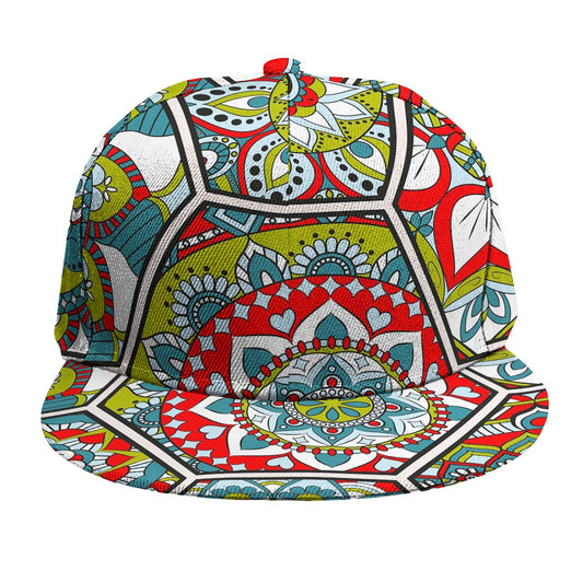Oriental Mandala Bohemian Pattern Print Snapback Cap