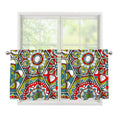 Oriental Mandala Bohemian Pattern Print Tier Curtains