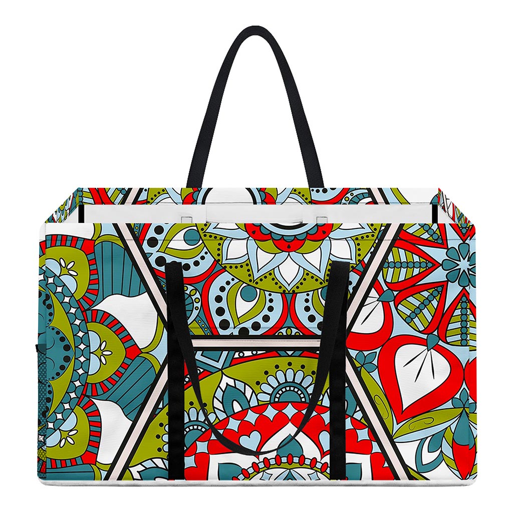 Oriental Mandala Bohemian Pattern Print Utility Tote Bag