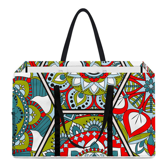 Oriental Mandala Bohemian Pattern Print Utility Tote Bag