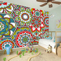 Oriental Mandala Bohemian Pattern Print Wall Sticker