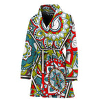 Oriental Mandala Bohemian Pattern Print Women's Bathrobe