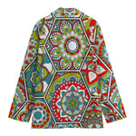 Oriental Mandala Bohemian Pattern Print Women's Blazer