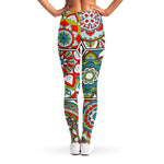 Oriental Mandala Bohemian Pattern Print Women's Leggings