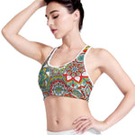 Oriental Mandala Bohemian Pattern Print Women's Sports Bra
