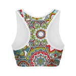 Oriental Mandala Bohemian Pattern Print Women's Sports Bra