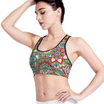 Oriental Mandala Bohemian Pattern Print Women's Sports Bra