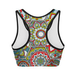Oriental Mandala Bohemian Pattern Print Women's Sports Bra
