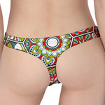 Oriental Mandala Bohemian Pattern Print Women's Thong