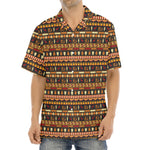 Ornament Egyptian Pattern Print Aloha Shirt