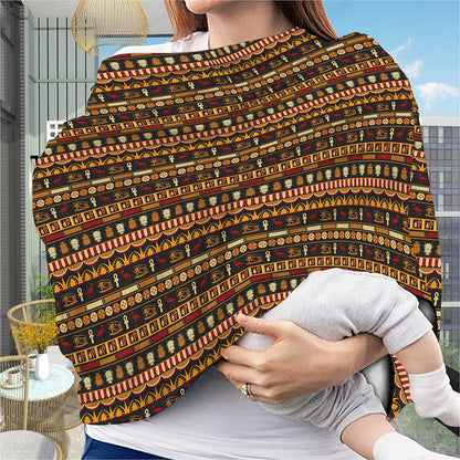 Ornament Egyptian Pattern Print Baby Seat Cover