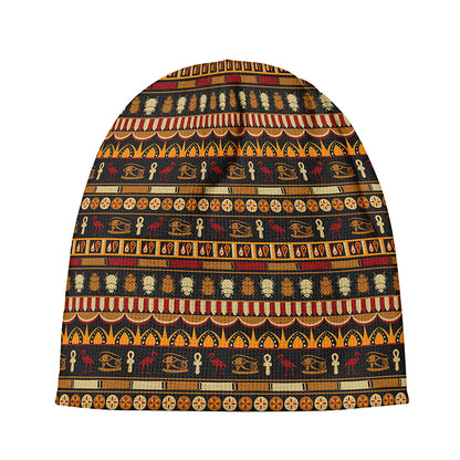 Ornament Egyptian Pattern Print Beanie