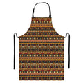 Ornament Egyptian Pattern Print Bib Apron With Pocket