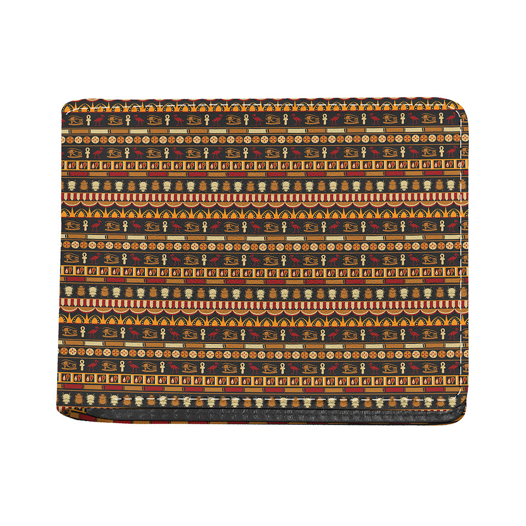Ornament Egyptian Pattern Print Bifold Wallet