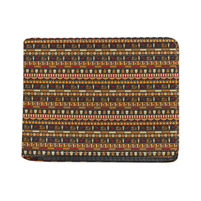 Ornament Egyptian Pattern Print Bifold Wallet