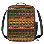 Ornament Egyptian Pattern Print Crossbody Lunch Bag