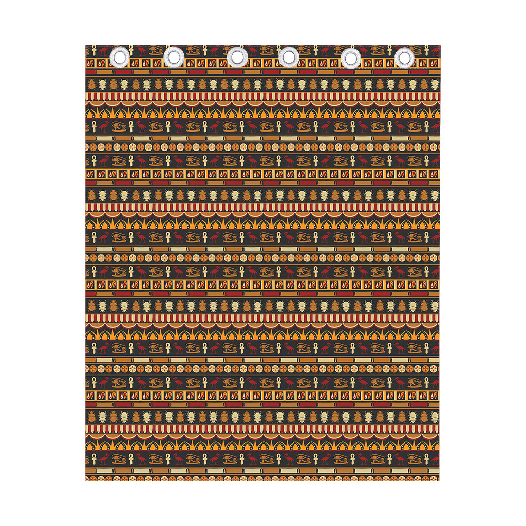 Ornament Egyptian Pattern Print Curtain