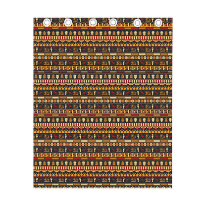 Ornament Egyptian Pattern Print Curtain