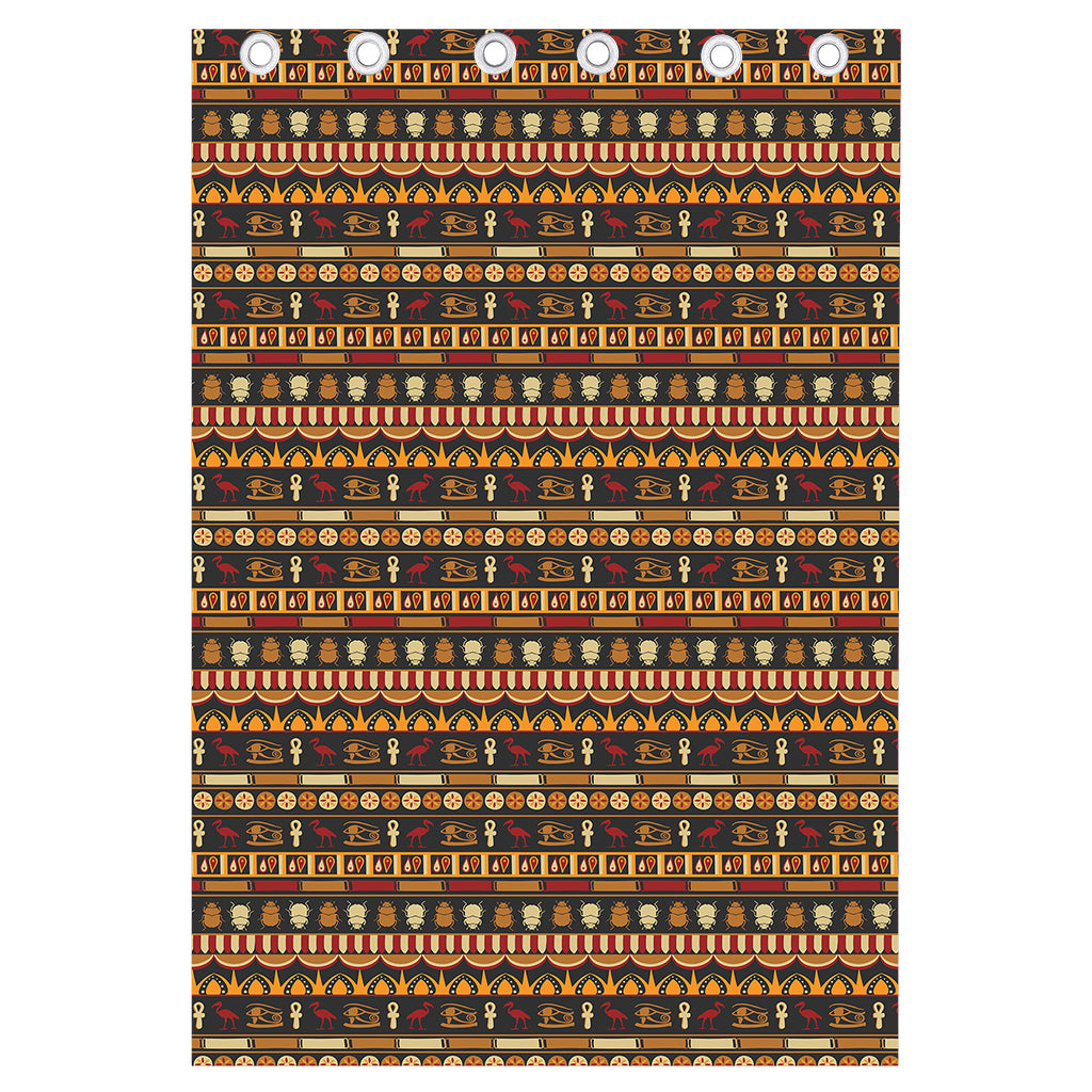 Ornament Egyptian Pattern Print Curtain