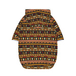 Ornament Egyptian Pattern Print Dog Zip Up Hoodie