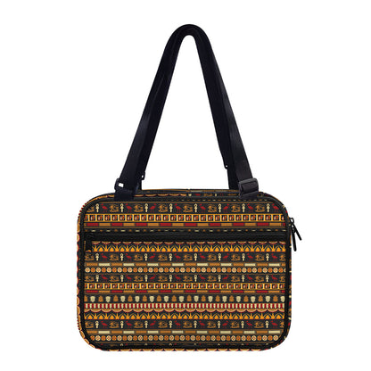 Ornament Egyptian Pattern Print Double Strap Bible Bag