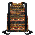 Ornament Egyptian Pattern Print Drawstring Backpack