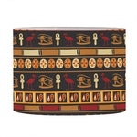 Ornament Egyptian Pattern Print Drum Lamp Shade