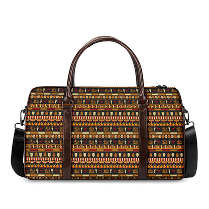 Ornament Egyptian Pattern Print Duffle Bag