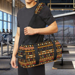 Ornament Egyptian Pattern Print Gym Bag