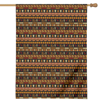 Ornament Egyptian Pattern Print House Flag